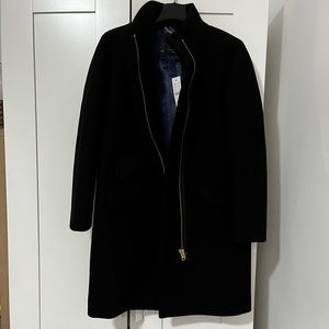 J. Crew Petite Cocoon Coat in Italian Stadium-Cloth Wool